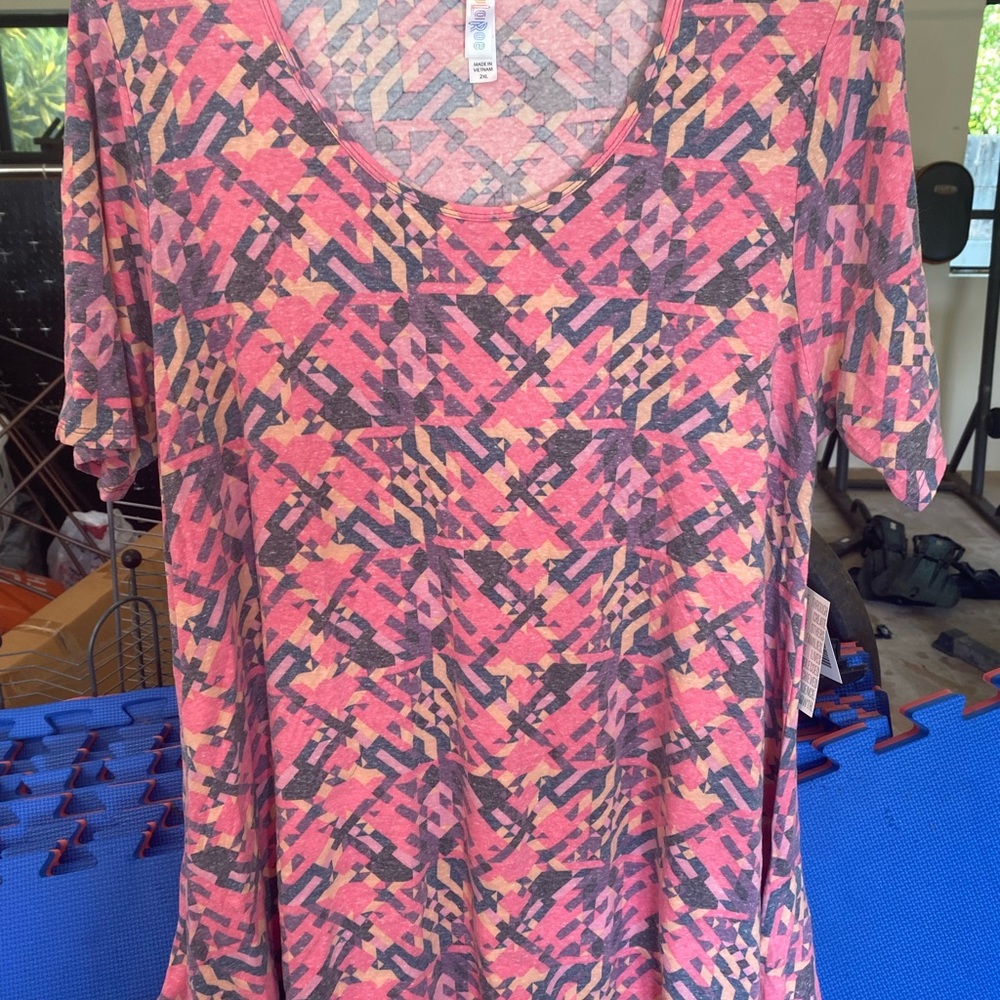 NWT 2XL Lularoe Perfect in heathered pink